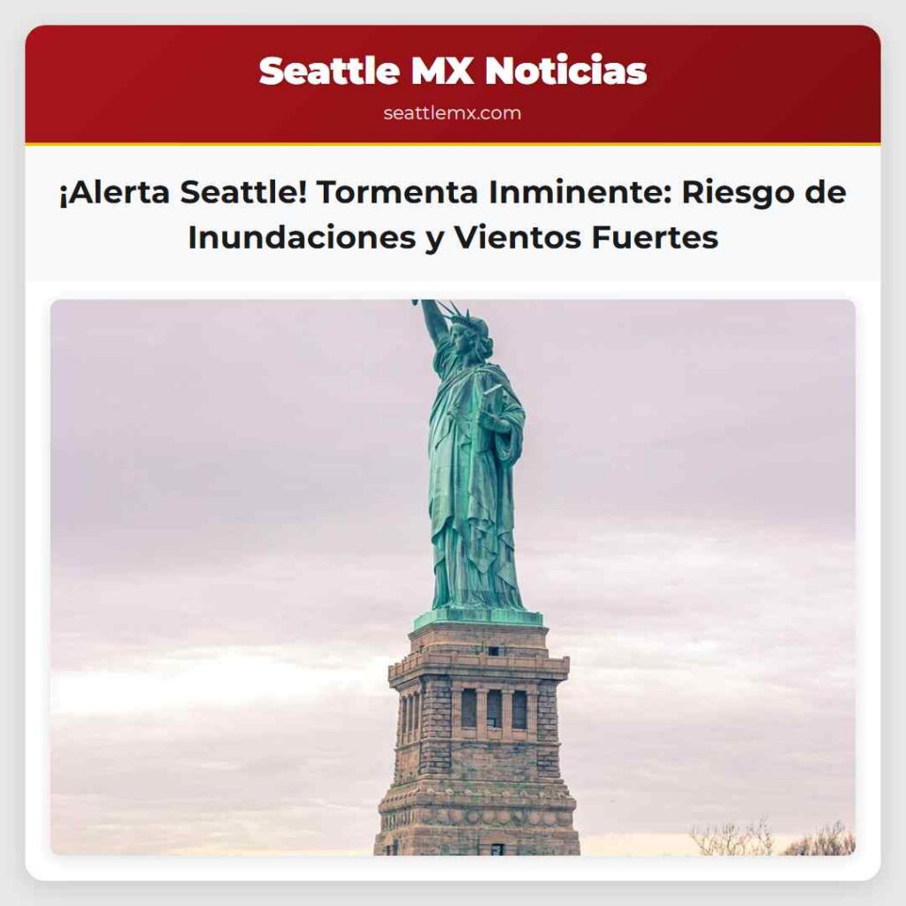 ¡Alerta Seattle! Tormenta Inminente: Riesgo de