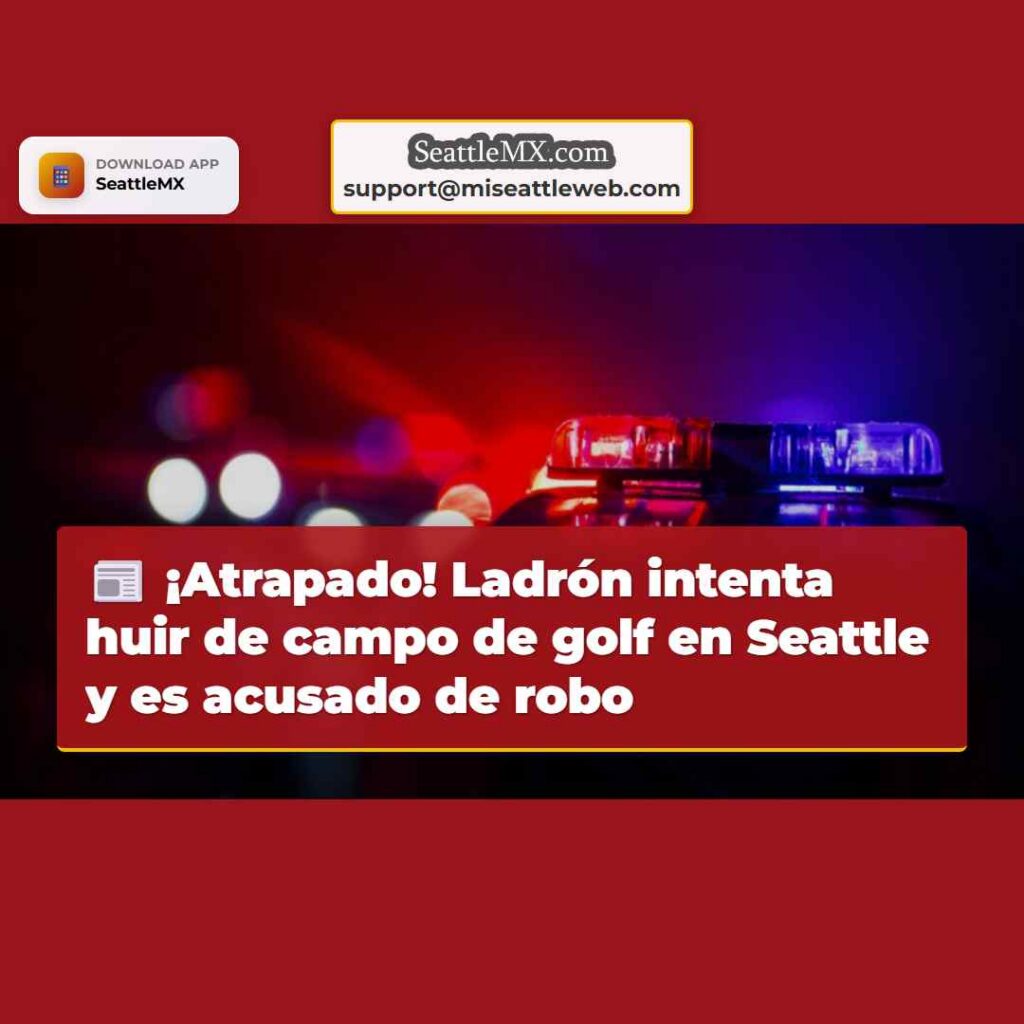 ¡Atrapado! Ladrón intenta huir de campo de golf