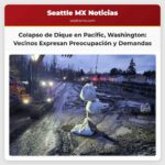 Vecinos de Pacific Washington expresan preocupación tras el colapso de un dique del río White