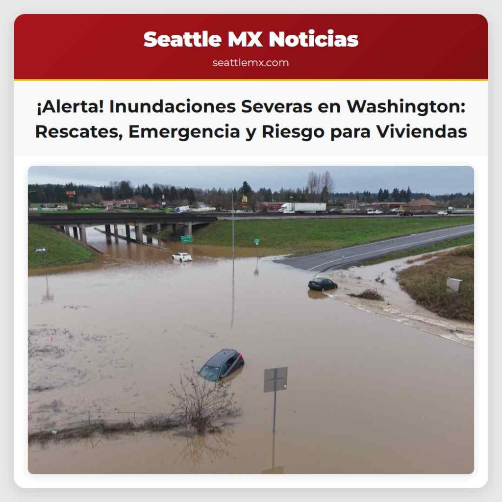 ¡Alerta! Inundaciones Severas en Washington: