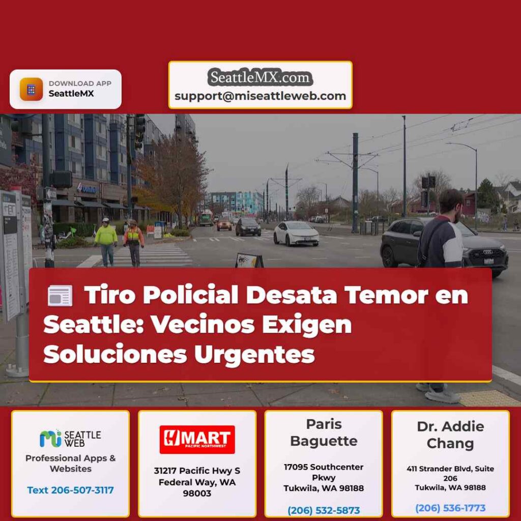 Tiro Policial Desata Temor en Seattle: Vecinos
