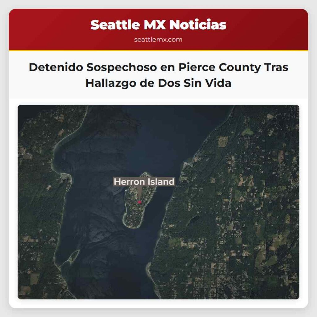 Detenido Sospechoso en Pierce County Tras