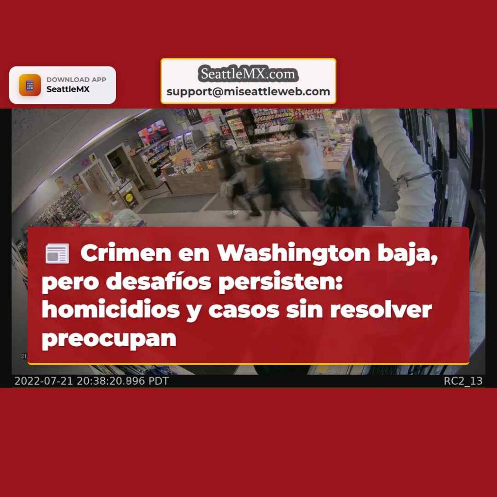 Crimen en Washington baja, pero desafíos