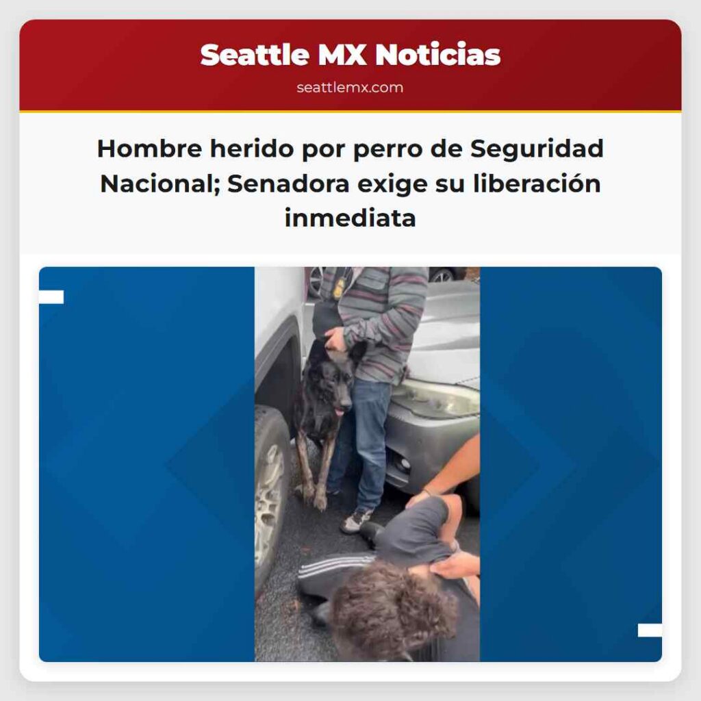 Hombre herido por perro de Seguridad Nacional;
