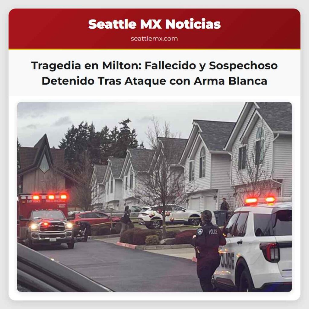 Tragedia en Milton: Fallecido y Sospechoso