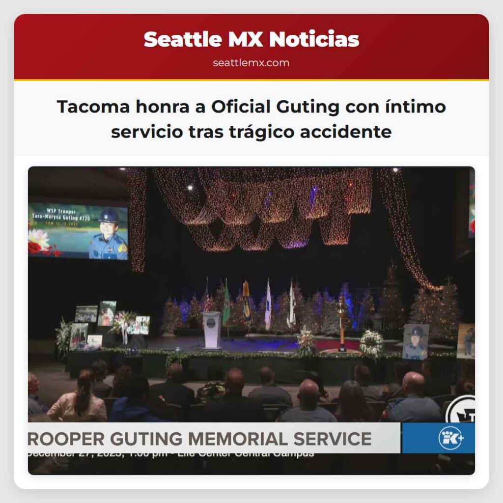 Tacoma honra a Oficial Guting con íntimo servicio