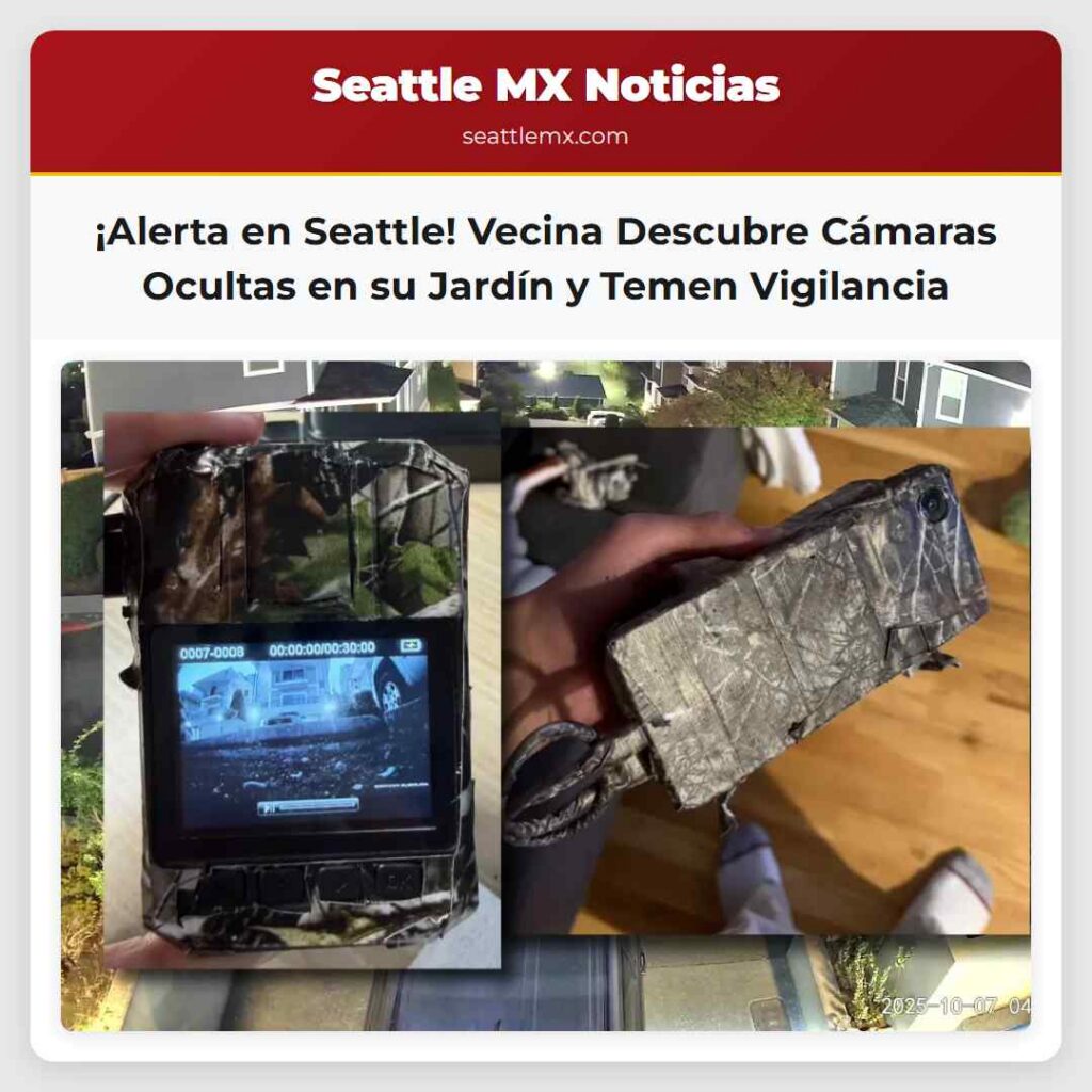 ¡Alerta en Seattle! Vecina Descubre Cámaras