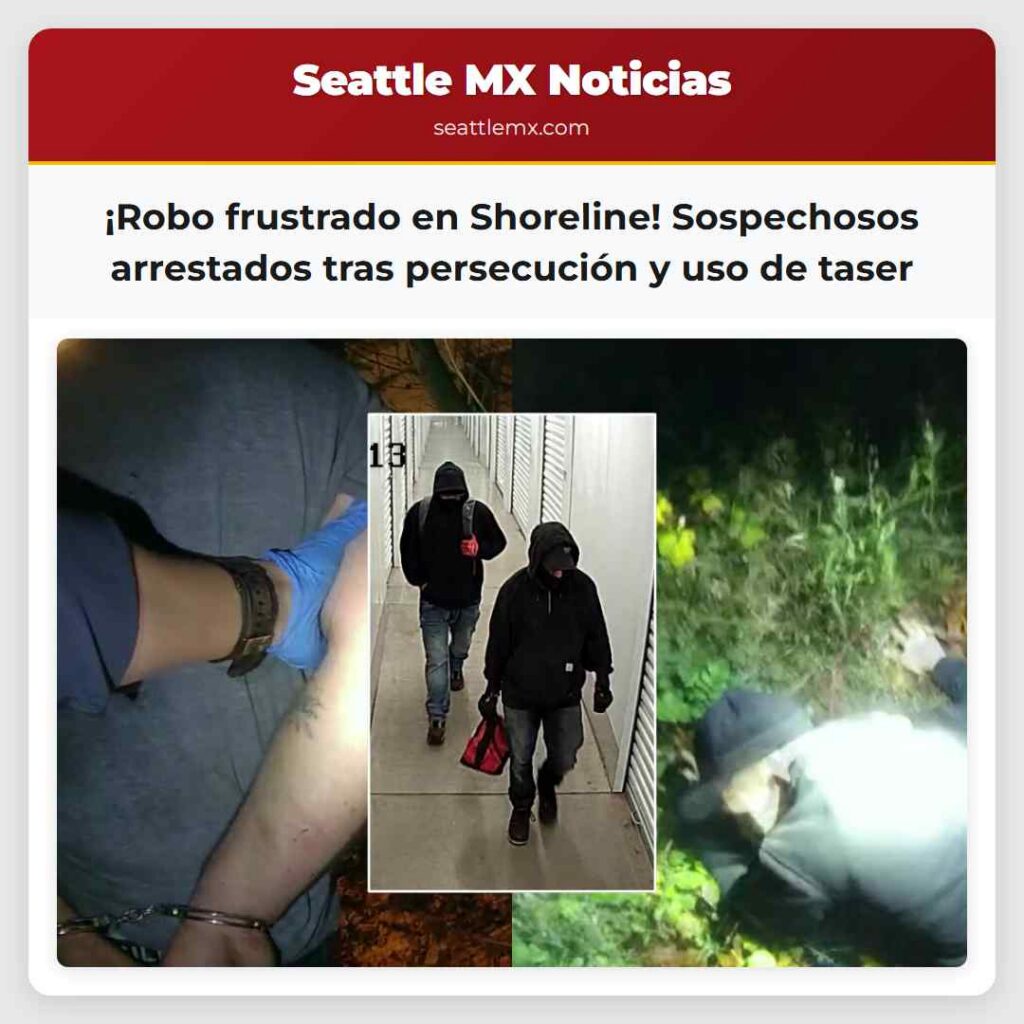 ¡Robo frustrado en Shoreline! Sospechosos