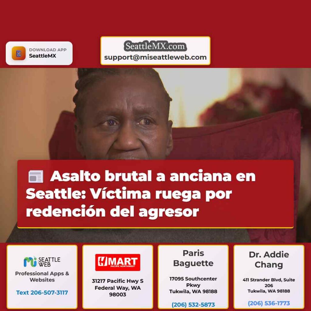 Asalto brutal a anciana en Seattle: Víctima ruega