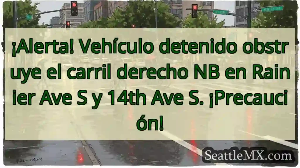 ¡Vehículo detenido! ¡Precaución en Rainier!
