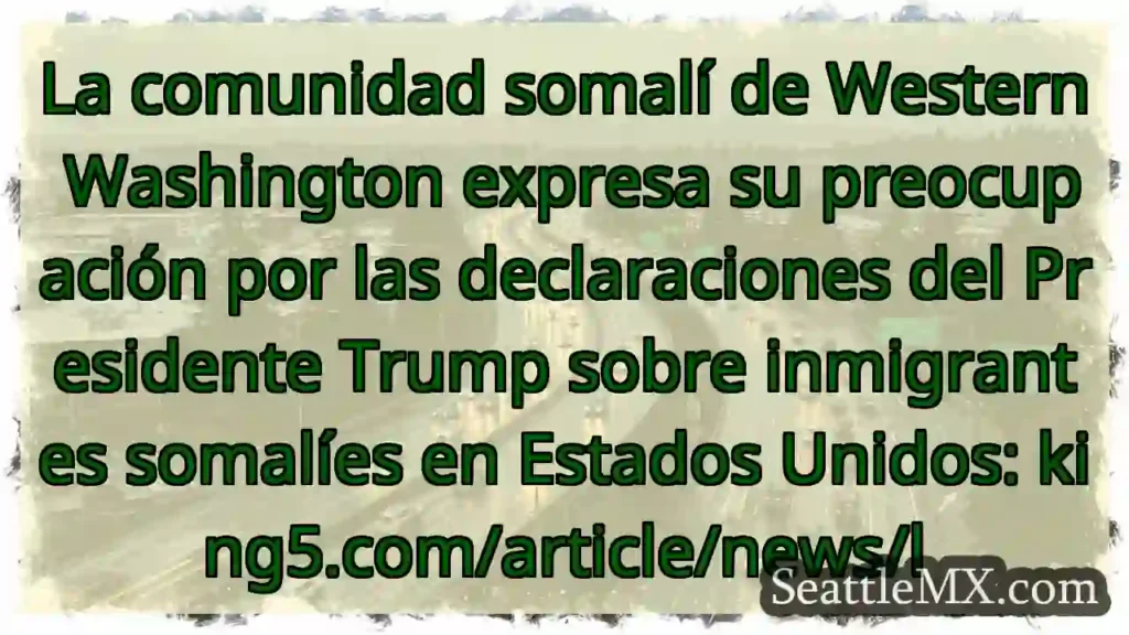 Preocupación somalí: Declaraciones de Trump