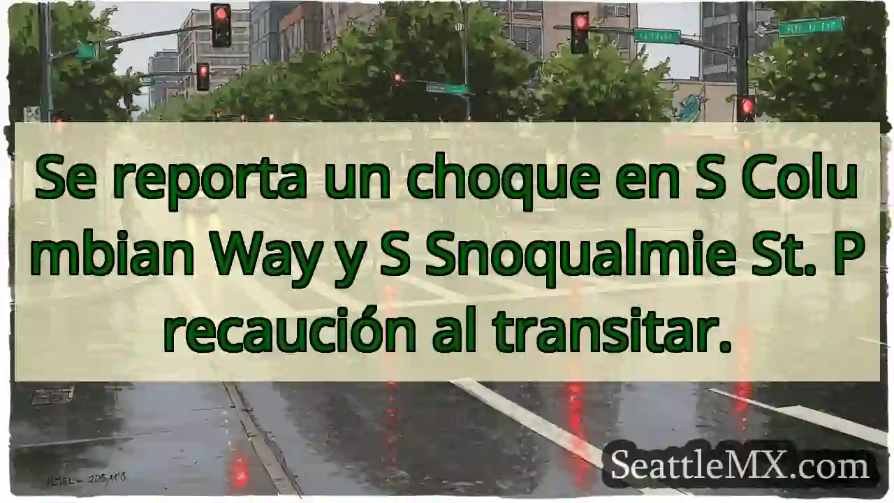 ¡Choque! S Columbian Way y S Snoqualmie St.