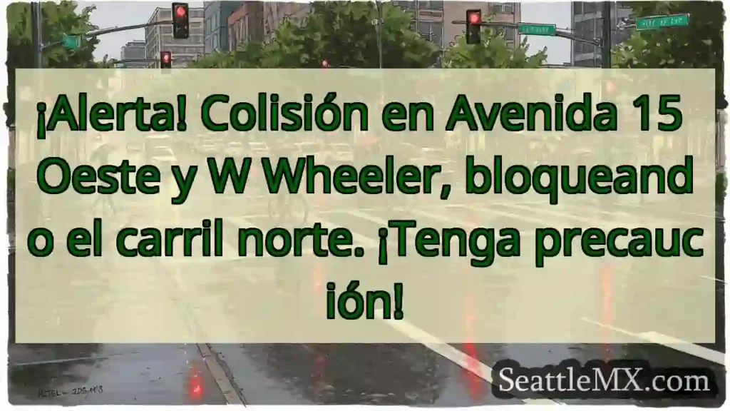 ¡Colisión! Av. 15 O y Wheeler. ¡Cuidado!