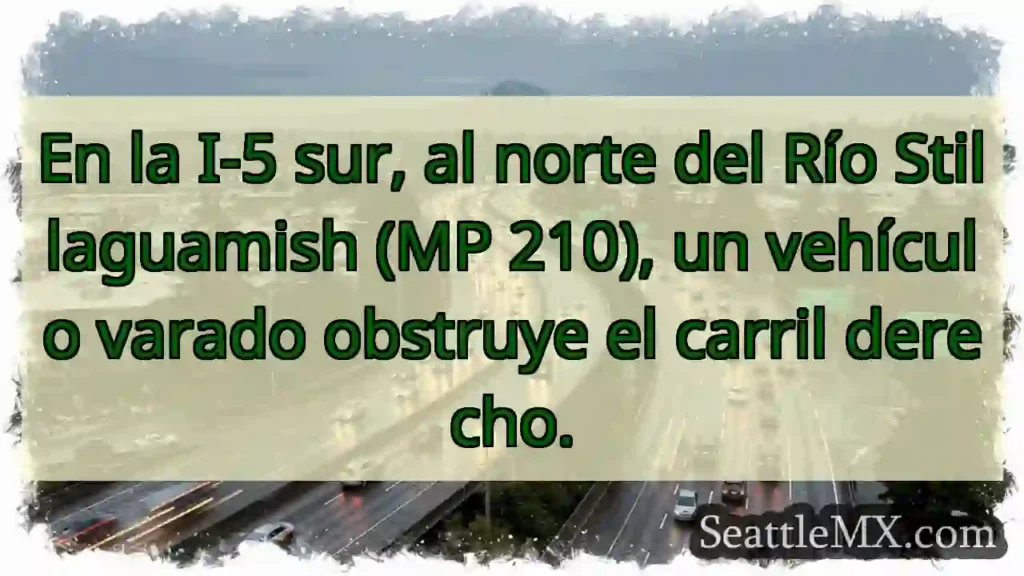 Vehículo varado I-5 Sur. ¡Cuidado!