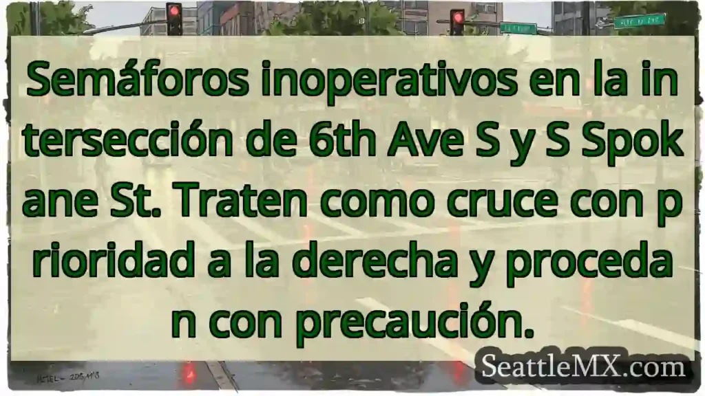 ¡Semáforos fuera! Cuidado, prioridad a la derecha.