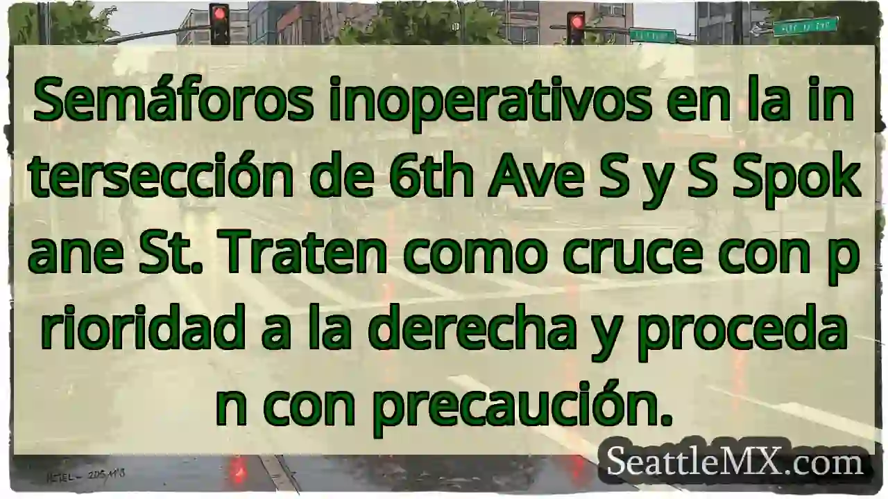¡Semáforos fuera! Cuidado, prioridad a la derecha.