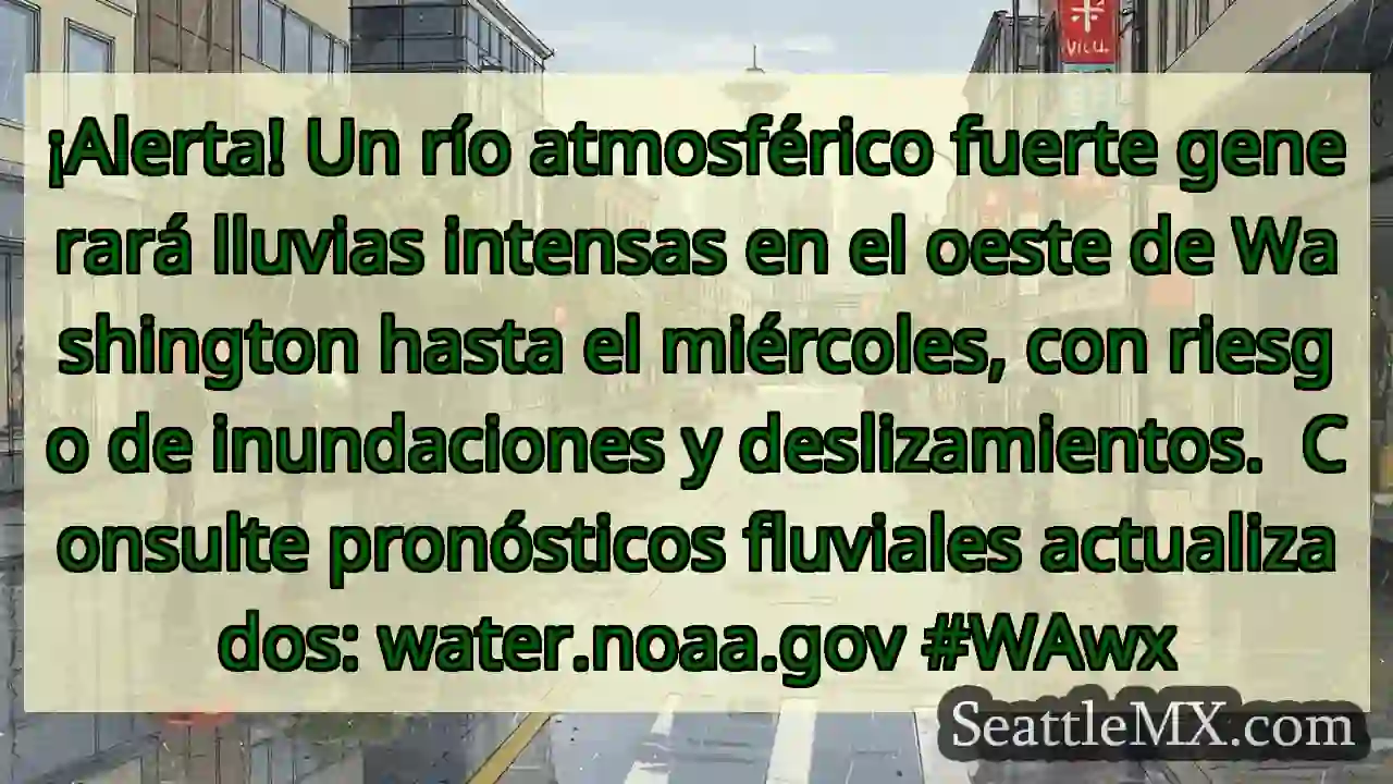 ¡Alerta! Lluvias intensas y riesgo de inundación