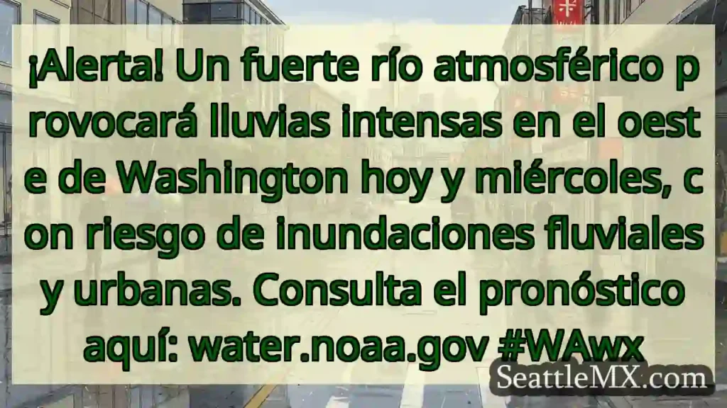 ¡Alerta! Lluvias intensas y riesgo de