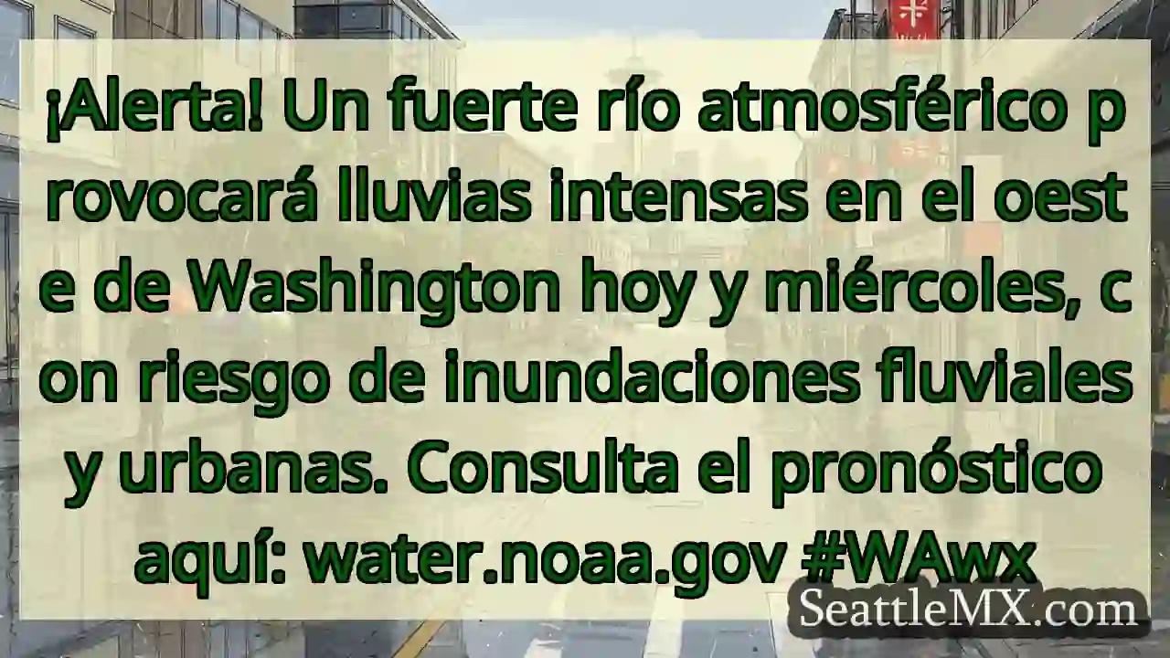 ¡Alerta! Lluvias intensas y riesgo de