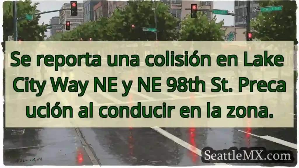 Noticias de transporte de Seattle 11 ¡Accidente! Lake City Way NE y 98th St.