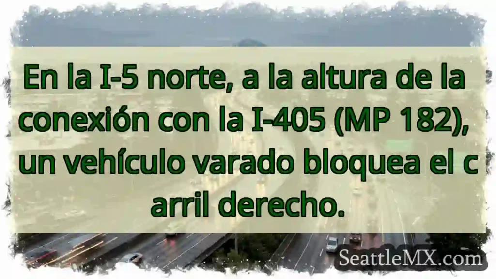Vehículo varado en I-5 N, MP 182.