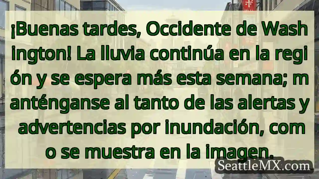 ¡Lluvia persistente! 🌧️ ¡Cuidado con inundaciones!