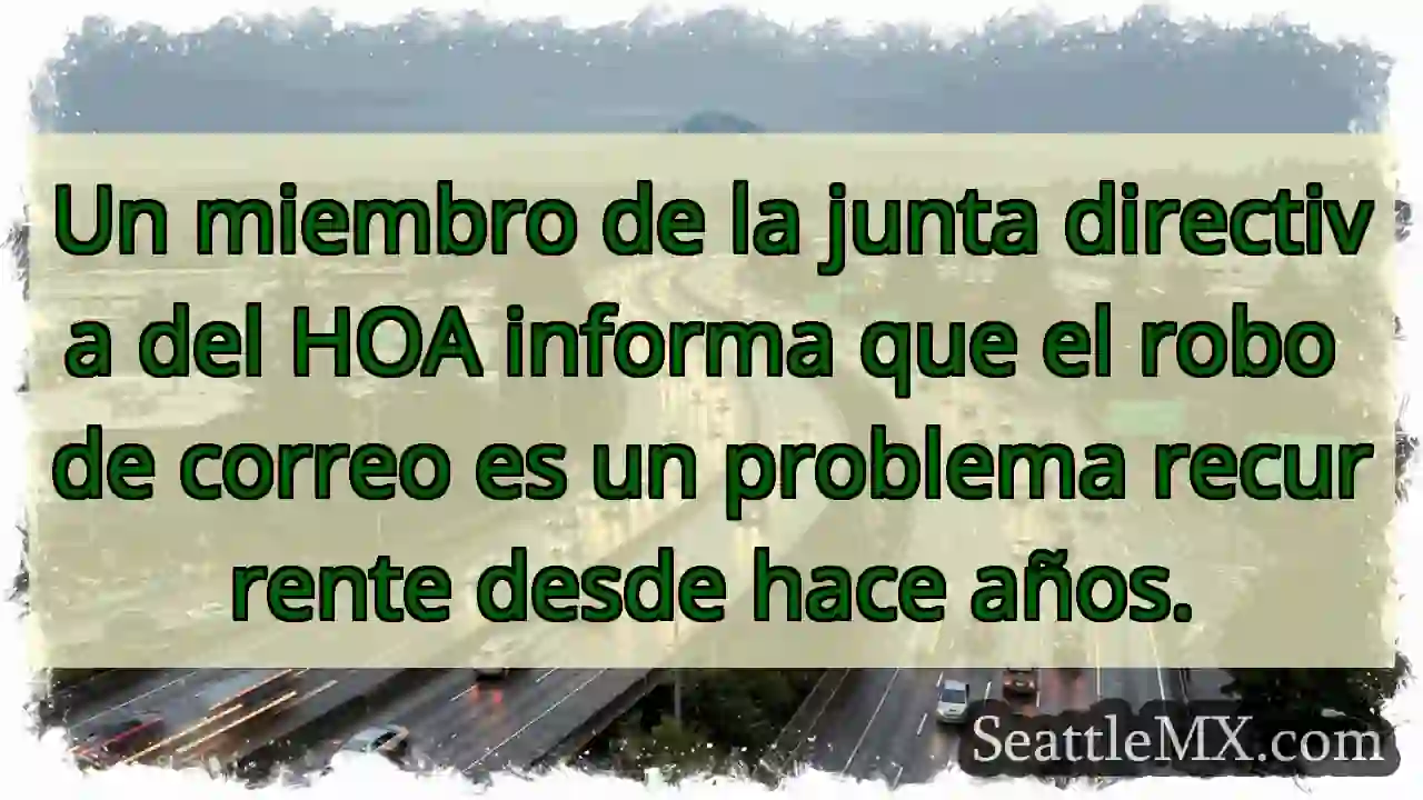 Robo de correo: problema persistente 🚨