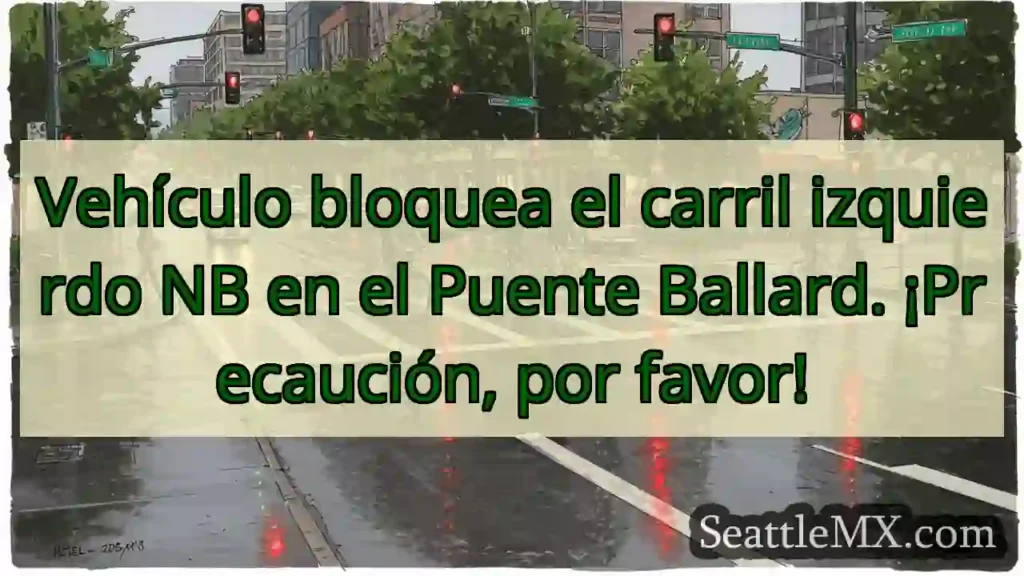 ¡Cuidado! Carrito bloquea NB Ballard.
