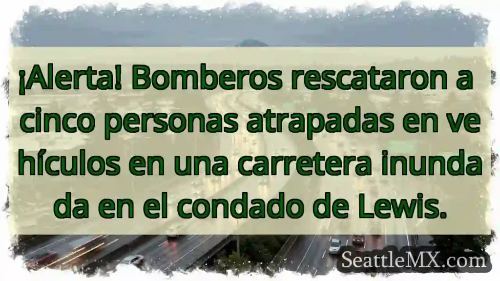 ¡Rescate! 5 atrapados en inundación 🚨