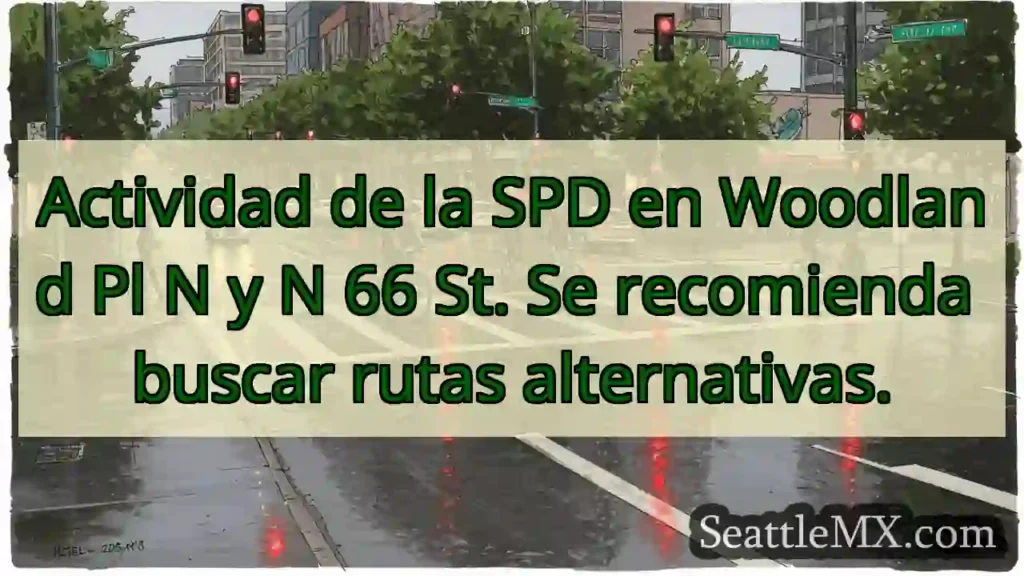 Noticias de transporte de Seattle 9 SPD: Woodland Pl N y N 66 St. ¡Desvía!