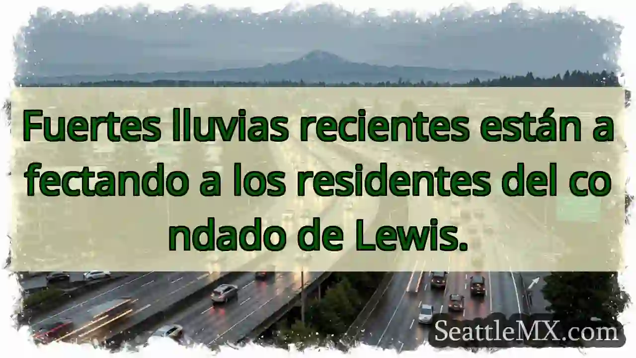 Lluvias fuertes afectan a Lewis 🌧️