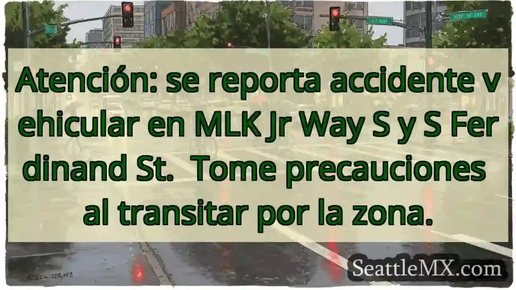 Accidente MLK Jr. y Ferdinand. ¡Precaución!