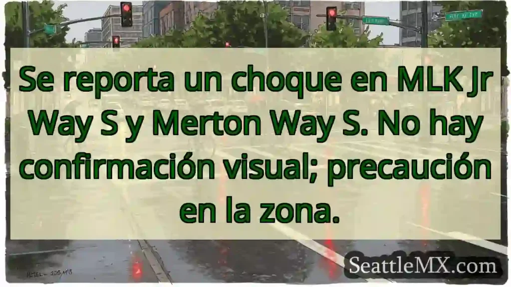 ¡Choque en MLK &amp; Merton! ⚠️Precaución.