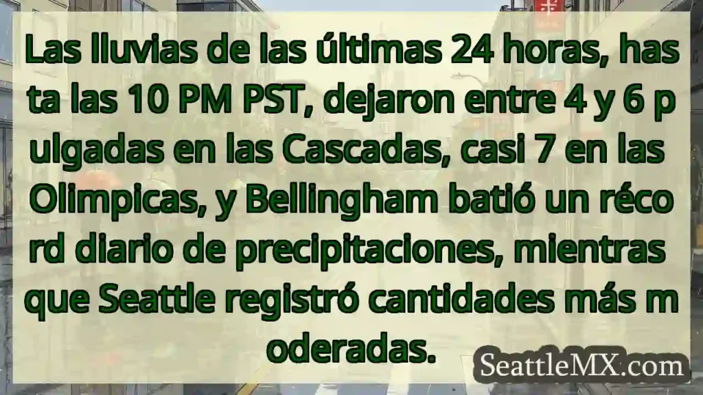 Lluvias intensas: récords y granizo.