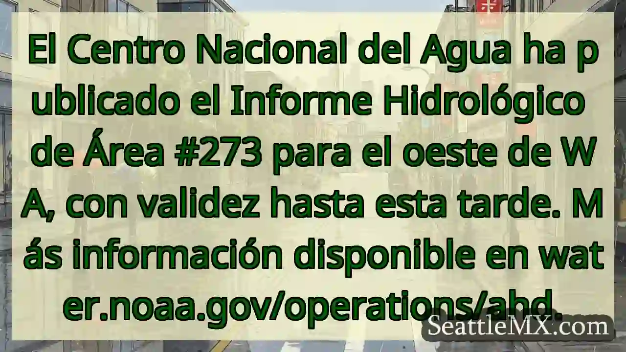 Informe Hidrológico Área 273: ¡Consulta!