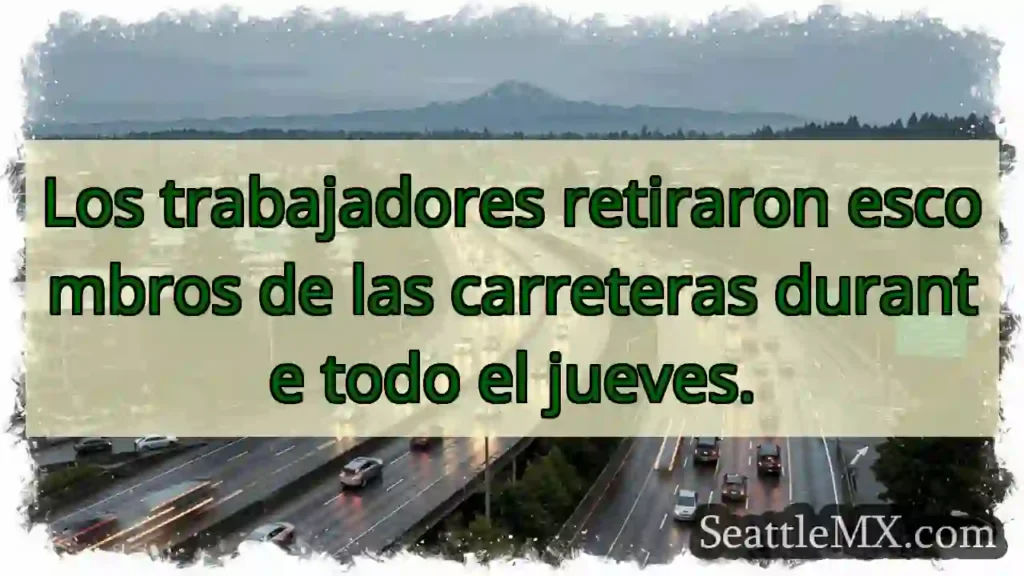 Limpieza de carreteras: ¡Trabajo duro!