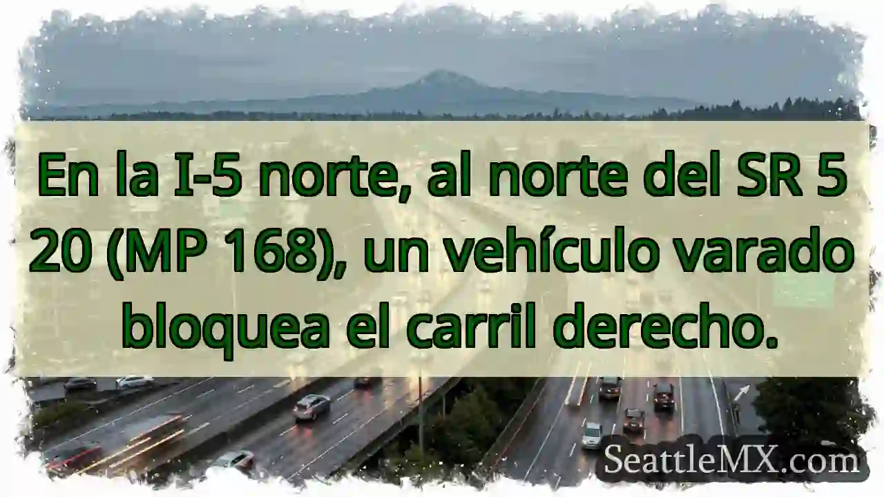Vehículo varado en I-5 N, MP 168