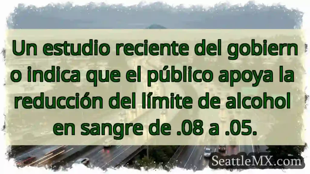 Límite de alcohol: ¿a .05?