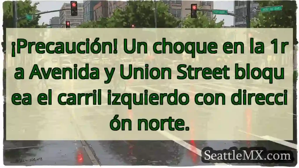 ¡Atención! Accidente en 1ra y Union.