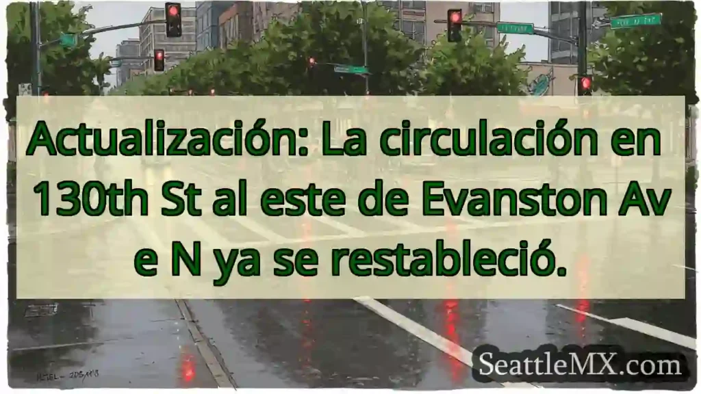 Circulación restablecida en 130th St.
