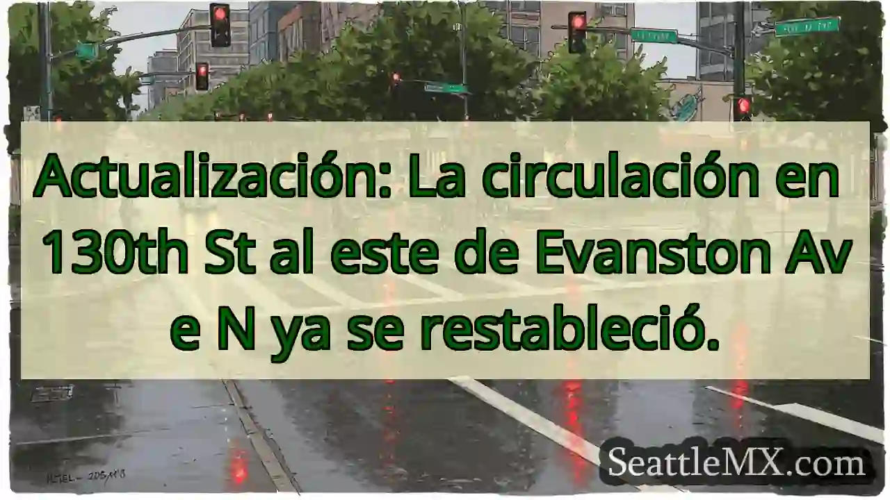 Circulación restablecida en 130th St.