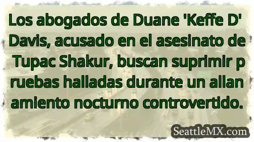 Keffe D: Buscan suprimir pruebas.