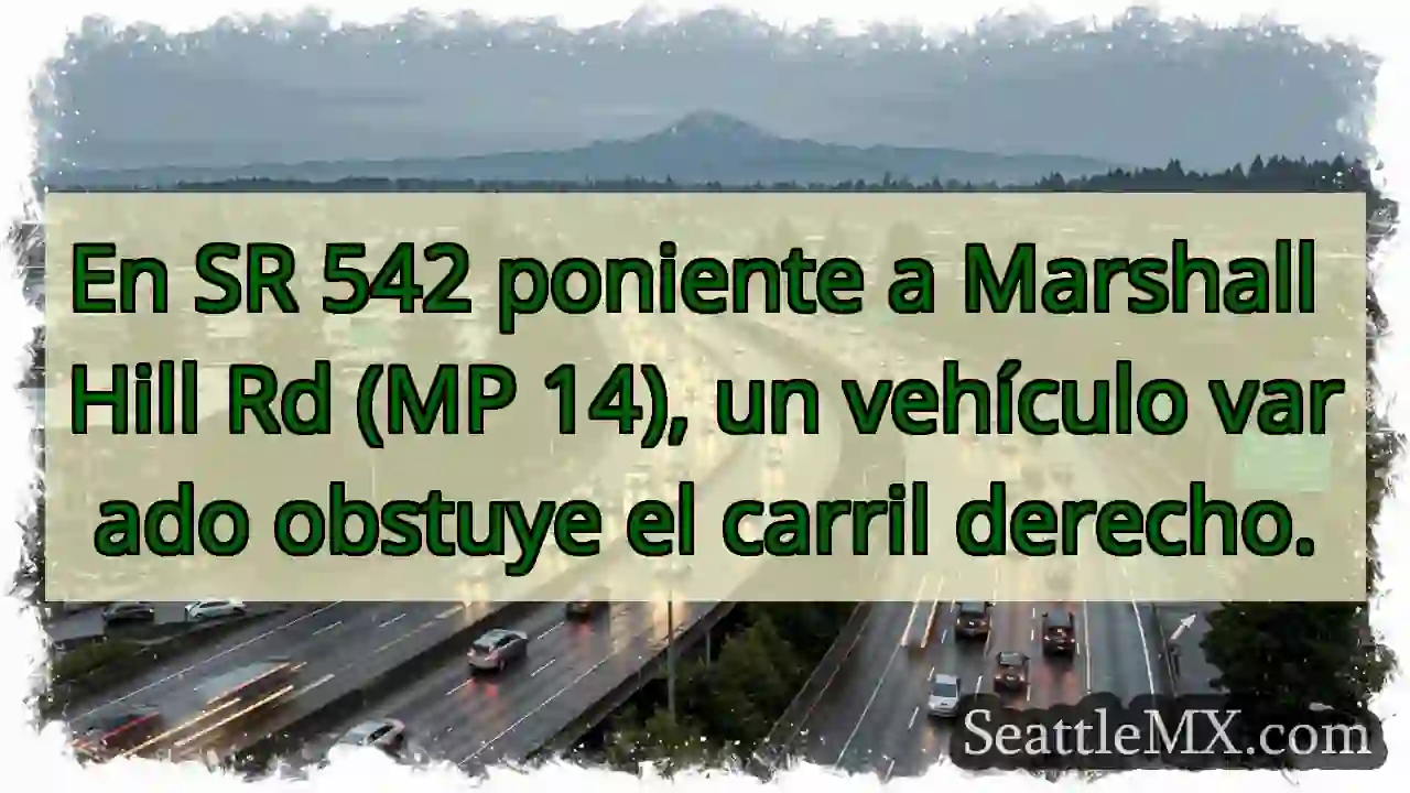 Vehículo varado SR 542 W