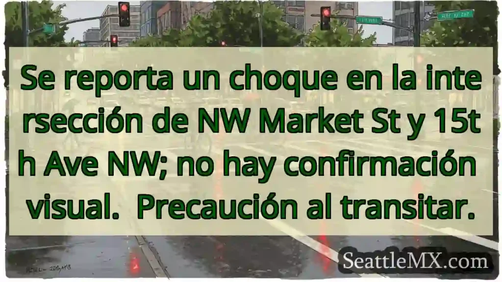 Choque NW Market & 15th. ¡Precaución!