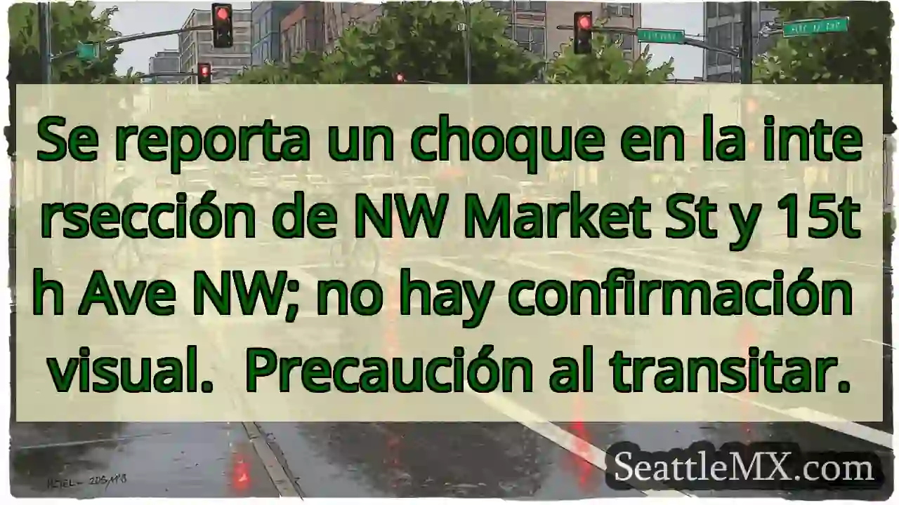 Choque NW Market & 15th. ¡Precaución!