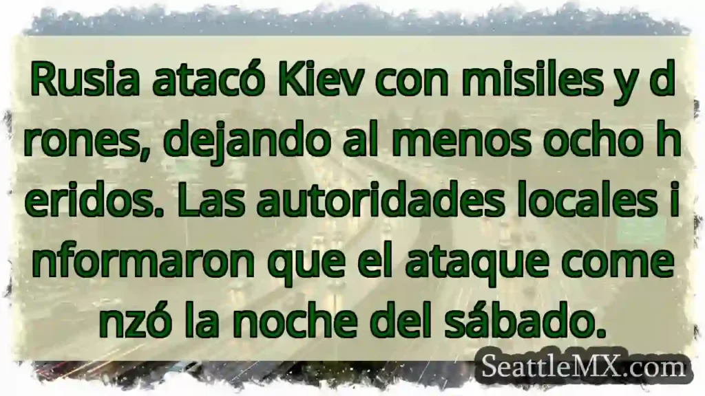 Kiev bajo ataque: misiles y drones 💥