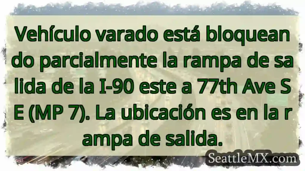 Atasco: Rampa I-90 bloqueada