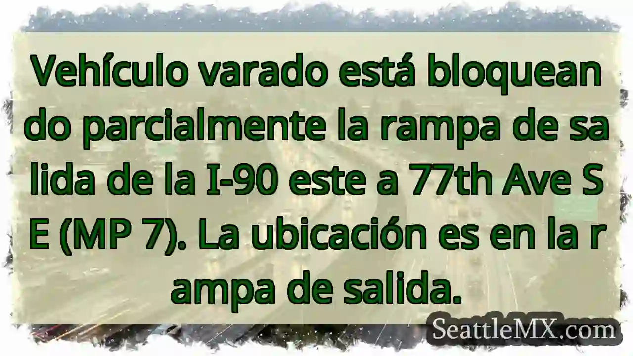 Atasco: Rampa I-90 bloqueada