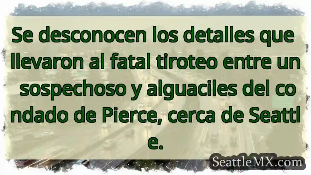 Tiroso fatal cerca de Seattle