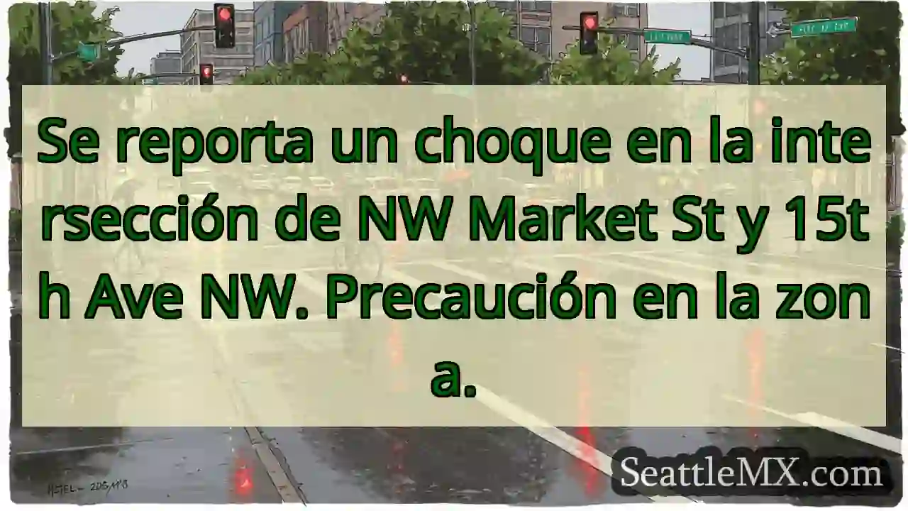 Choque NW Market & 15th. ¡Cuidado!